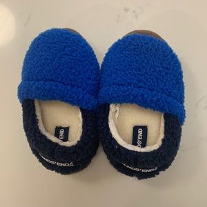 Little kids Lands End slippers.